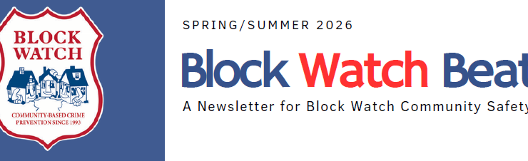 Block Watch Beat Newsletter – Spring/Summer 2026